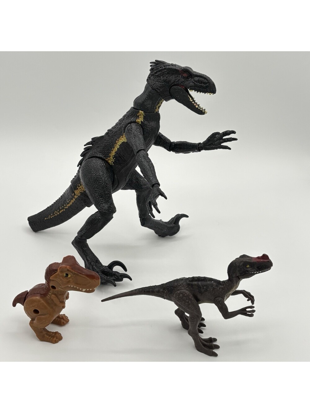 Jurassic World Dinosaur Figure Lot Indoraptor Proceratosaurus T-Rex DAMAGED